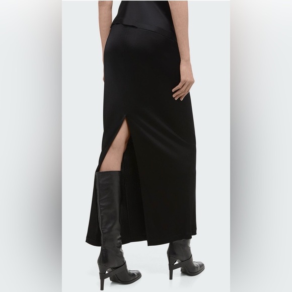 ‼️RARE‼️🎸Helmut Lang🎸🔥NWT🔥Fluid Jersey Maxi Skirt in Black— S - Picture 3 of 15
